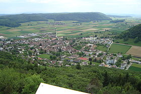 Blick auf Beringen vom Beringer Randenturm her gesehen