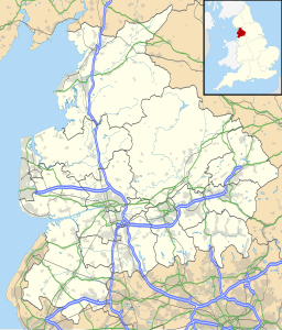 Bacups läge i Lancashire