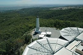 Mount Lofty looking over the Adelaide Plains.