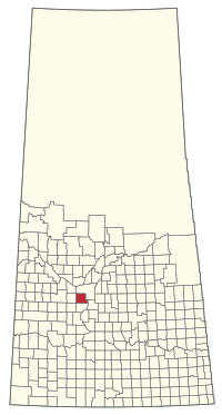 Location of the RM of Vanscoy No. 345 in Saskatchewan