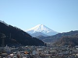 岩殿山から富士山を望む