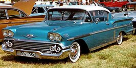 Een Chevrolet Impala uit 1958