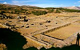 Lämningar av inkarikets "solkalendarium" i Sacsayhuamán, alldeles utanför det forna imperiets huvudstad Cusco.