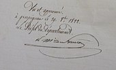 signature de Marie-Joseph de Foresta