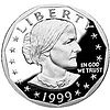 Susan B. Anthony, on a US dollar coin