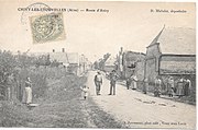 Vue de la rue d'Anizy vers 1906.