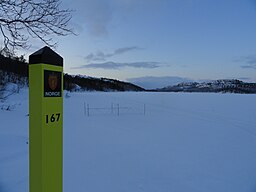 Grensemerke 167 nord i Svanviks ansvarsområde.