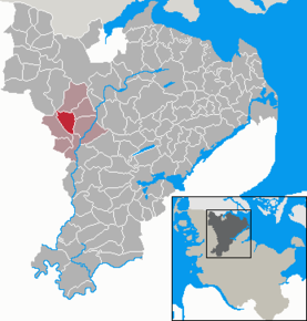 Poziția Janneby pe harta districtului Schleswig-Flensburg