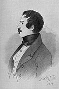 Louis-Napoléon Bonaparte en 1839, dessin d'Alfred d'Orsay.