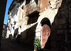 Detalle de arquitectura tradicional (vernacular) en Puebla de San Miguel (2009).