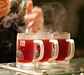 Glühwein (mulled wine), a hot wine drink made in winter