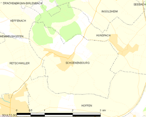 Poziția localității Schœnenbourg