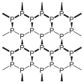 黒リンの結晶構造