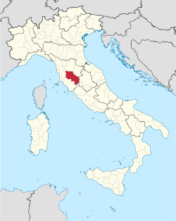 Provincie Siena na mapě Itálie