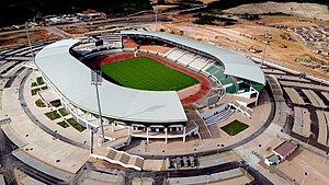 Blick auf das Stade Laurent Pokou (Mai 2023)