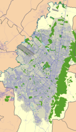 Map showing the location of Córdoba Wetland Humedal de Córdoba