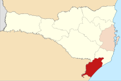 Mapa da área da diocese