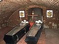 Bishops of Samogitia sarcophagus in the Church of St. Peter and St. Paul basement