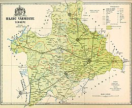 Comitato di Hajdú – Mappa