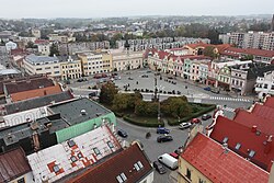 Havlíčkovo Square seen from the church tower