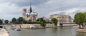 Île de la Cité, vue du pont de la Tournelle.