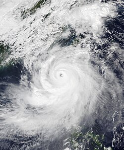 10月1日，巔峰時期的颱風山陀兒