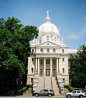 Das McLennan County Courthouse in Waco, gelistet im NRHP mit der Nr. 78003095[1]