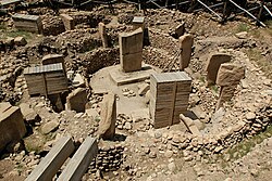 Göbekli Tepen kivirakenteita.