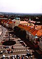 De Velké námestí gezien vanuit de Witte Toren. Rechts achteraan het plein ligt de Mariakerk.