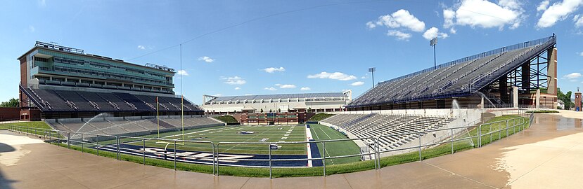 Panorama of InfoCision Stadium–Summa Field at the University of Akron, May 2014