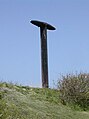 Inundatiemonument op de dijk ter herinnering aan de verwoesting van Westkapelle.