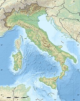 Mendaticas läge i Italien