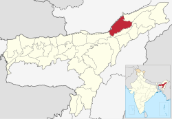 Location in Assam