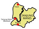 Map of Tanjung Manis District, Sarawak 砂拉越州丹绒马尼县地图