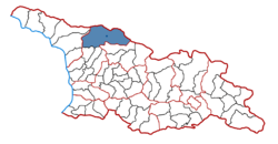 Location of the municipality within Georgia