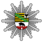 Logo der Polizei Sachsen-Anhalt mit Polizeistern