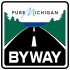 Pure Michigan Michigan Byway marker