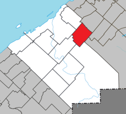 Location within Rimouski-Neigette RCM