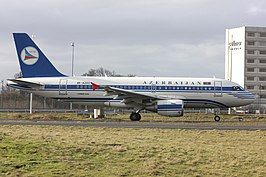 Een Airbus A319-100.