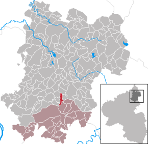 Poziția Boden pe harta districtului Westerwaldkreis