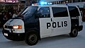 Finnish police van (here with the text in Swedish).