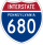 Interstate 680 marker