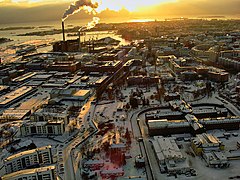 Vue aérienne de Sörnäinen.