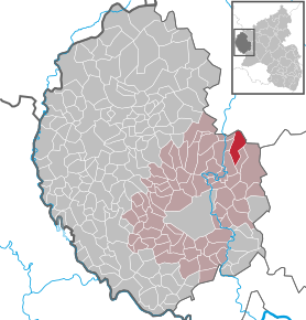 Poziția ortsgemeinde Steinborn pe harta districtului Eifelkreis Bitburg-Prüm