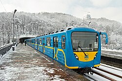 A type 81-540.3К train at Dnipro station