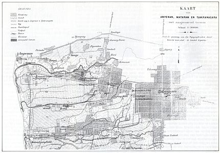 Peta Kota Mataram pada tahun 1894