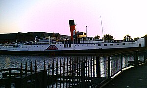 She lost her mainmast and her foremast was shortened after she came out of ferry service.