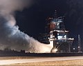 SSME Night Firing in 1992