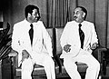 Le président Hassan al-Bakr et son vice-président Saddam Hussein en 1978.