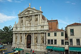 Chiesa di Santa Maria di Nazareth o degli Scalzi (prima dell'imbocco della Lista di Spagna)